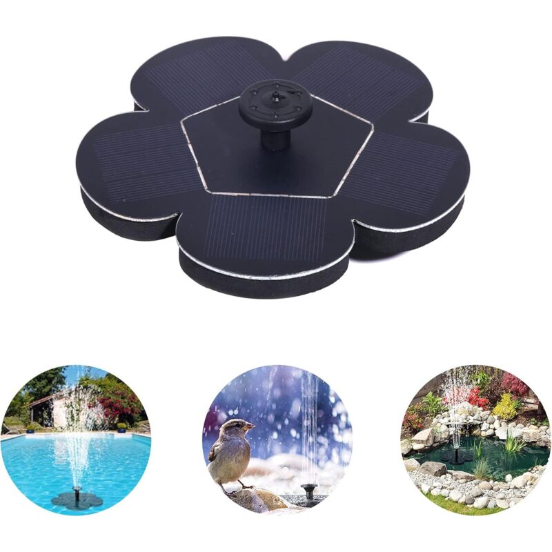 Solarbrunnen für Teiche, Solarbrunnen 2021, Verbesserte Version - Solarpumpe für den Außenbereich - 4 Arten von Brunnenpumpen - Solarbrunnen für