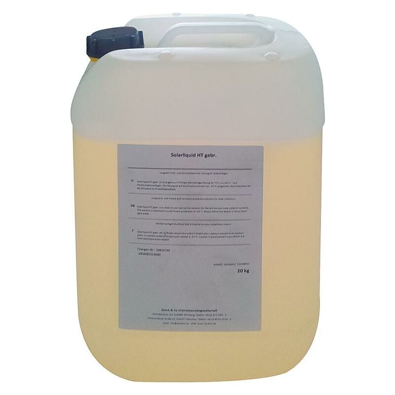 Evenes ® - Solarflüssigkeit ht gebrauchsfertig 20Kg bis 260°C Flüssigkeit Solar Frostschutz