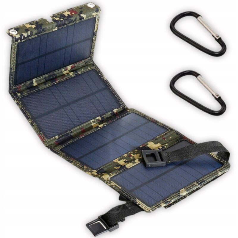 Solarladegerät für Handys, Solarpanel, faltbar, USB 5V