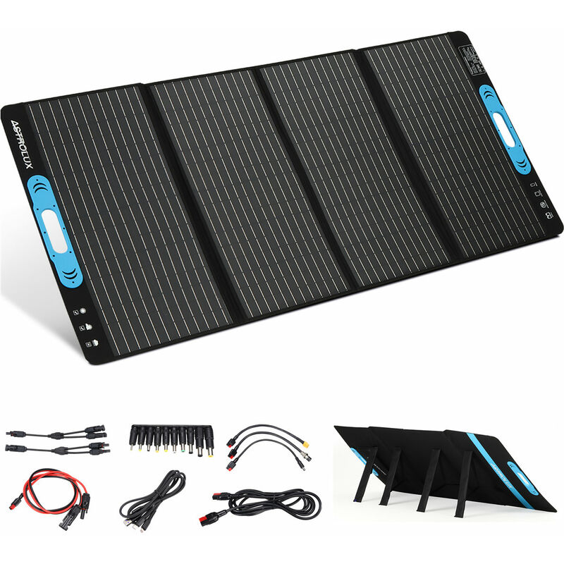 Solarpanel 18V 200W Faltbares tragbares Astrolux Batterieladegerät USB-Ausgang für Handys Camping