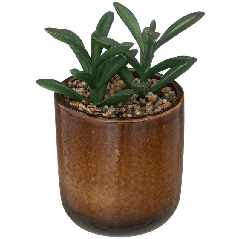 Atmosphera - Künstliche Pflanze - Keramiktopf - H16 cm créateur d'intérieur