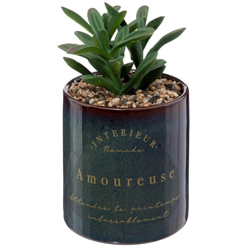 Atmosphera - Künstliche Pflanze Bota Keramiktopf - H10 cm créateur d'intérieur