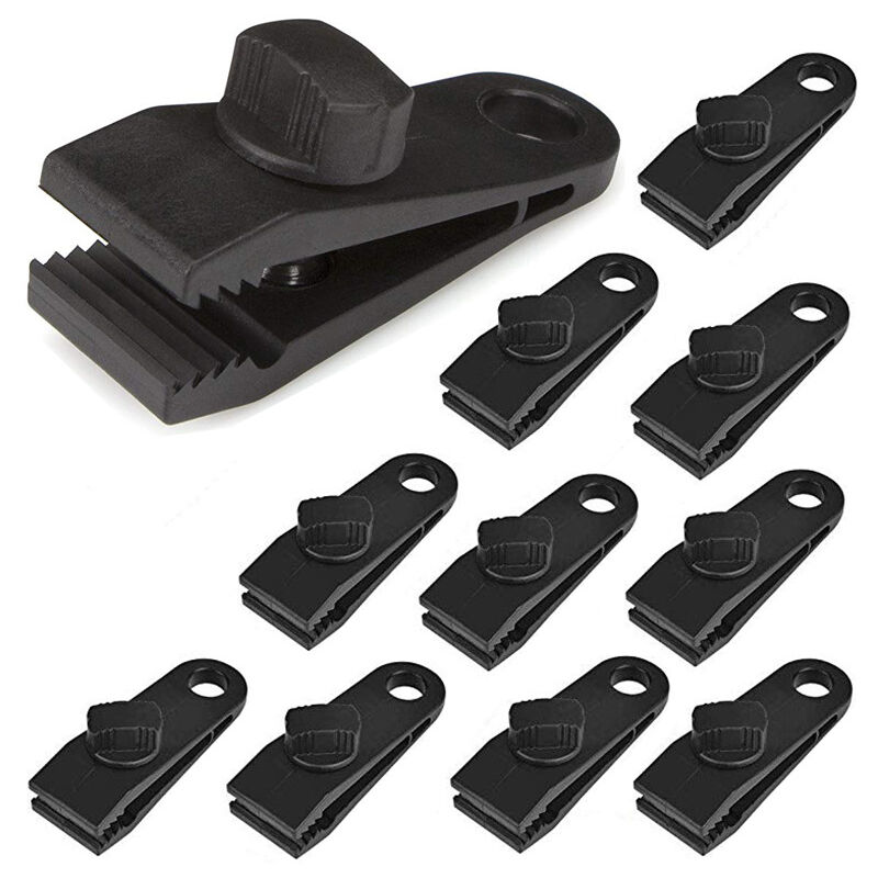 Sollbry 12-teilige Planen-Clip-Klemme, robuste Planen-Clip-Set, sofortige Markisen-Klemme für Zelte, Plane, Wohnwagen, Garten-Schattenabdeckung,