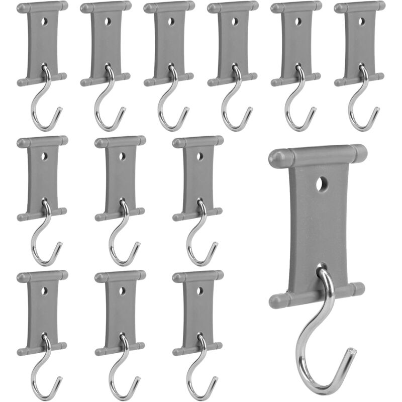 Sollbry - 16 Stück Markisenhaken für Wohnmobil, Wohnwagen, Campingzelt, drinnen und draußen, für 5/6 mm und 7/8 mm Schienen