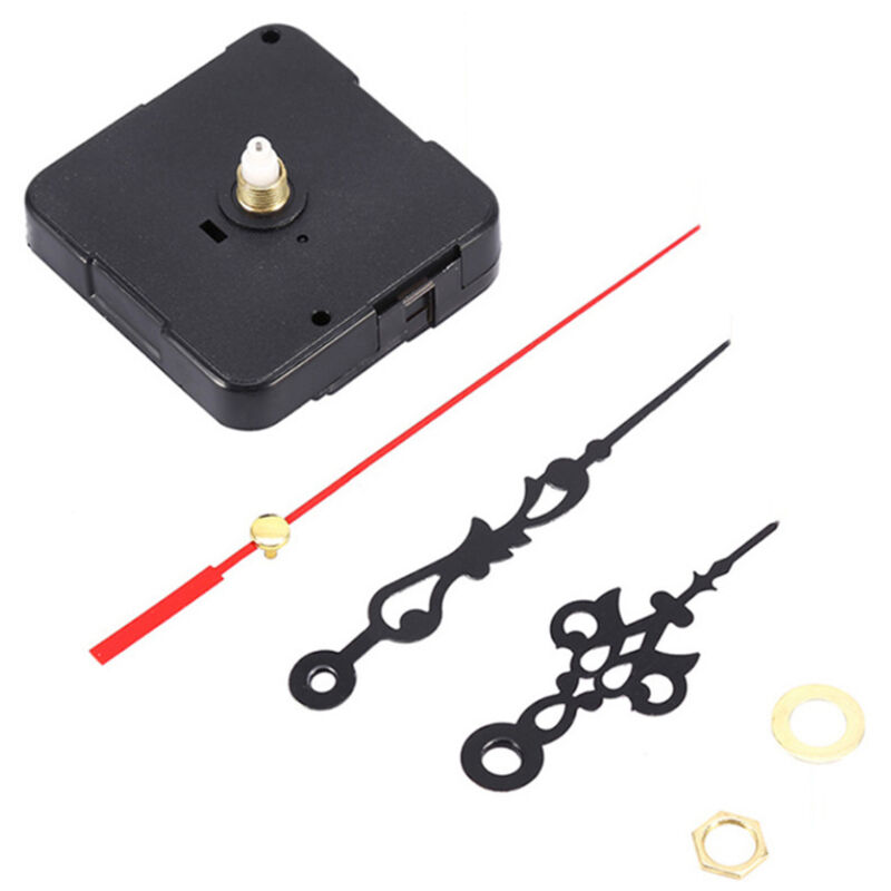 Sollbry - 2er-Pack Quarz-Uhrwerk für geräuschlose Uhr, Batteriezubehör, Wandreparaturteile, Ersatzmechanismus, Uhr-Hardware (5,5 x 5,5 x 1,5 cm)