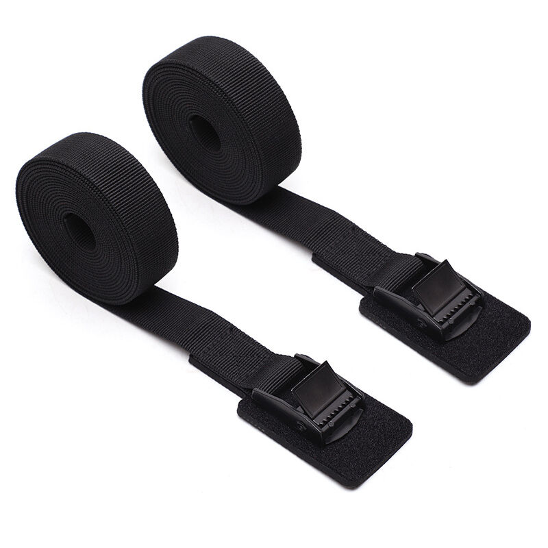 Sollbry - 2er-Pack robuste Spanngurte mit dickem Schutzpolster, Kajak-Spanngurte, Frachtgurte, verstellbare Nockenschnallengurte, 25 mm x 6 m