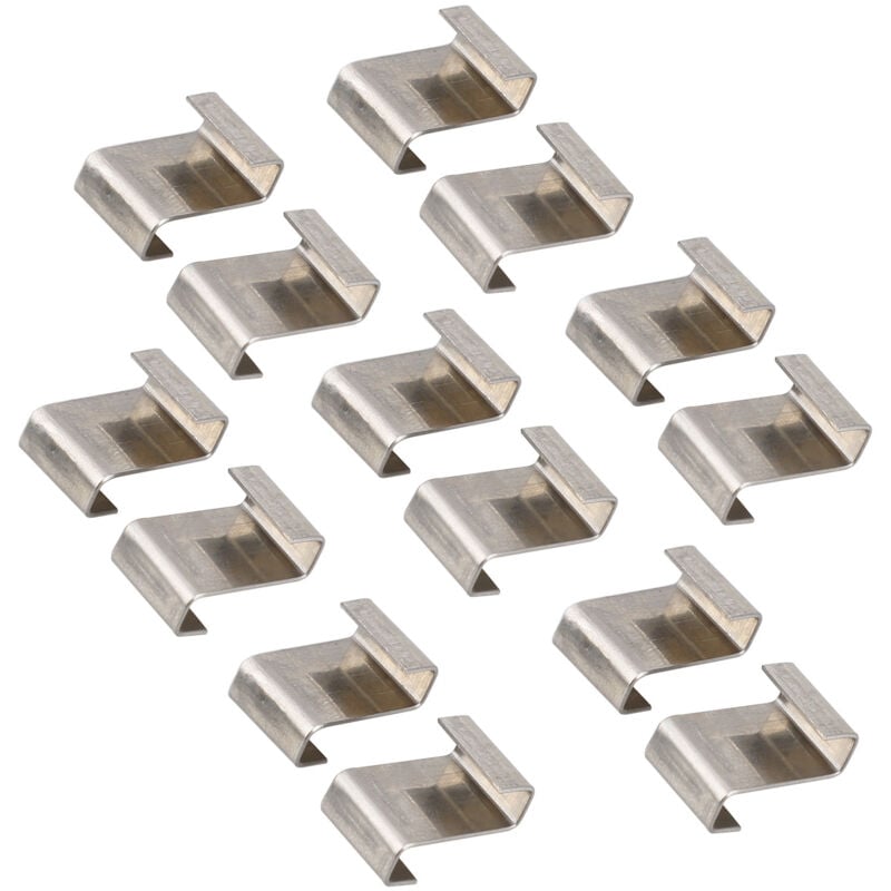 Sollbry - 30 Stück Z-Clips für Gewächshaus-Glas-Clips, Edelstahl, Gewächshaus-Glas-Clips, Gewächshaus-Fenster-Z-Clips, Glas-Befestigungs-Clips
