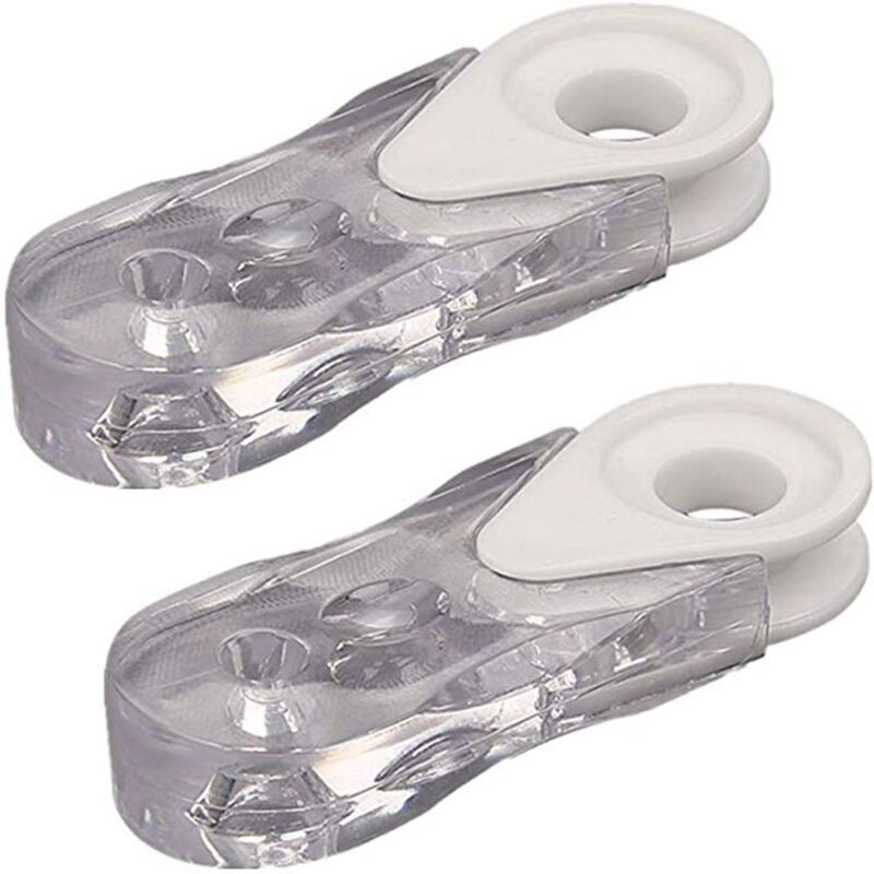 Sollbry - 4er-Pack Jalousiegriffe, Kordelgewichte, Anhänger für Vertikaljalousien, Rollos, Fenstervorhänge, Sicherheitsgriff aus transparentem