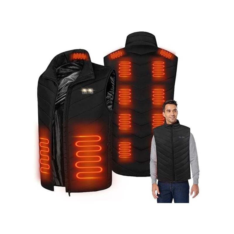 Sollbry - Beheizbare Weste für Herren und Damen, beheizte Jacke für Herren, beheizte Daunenjacke für Herren, beheizte Kleidung für Herren mit