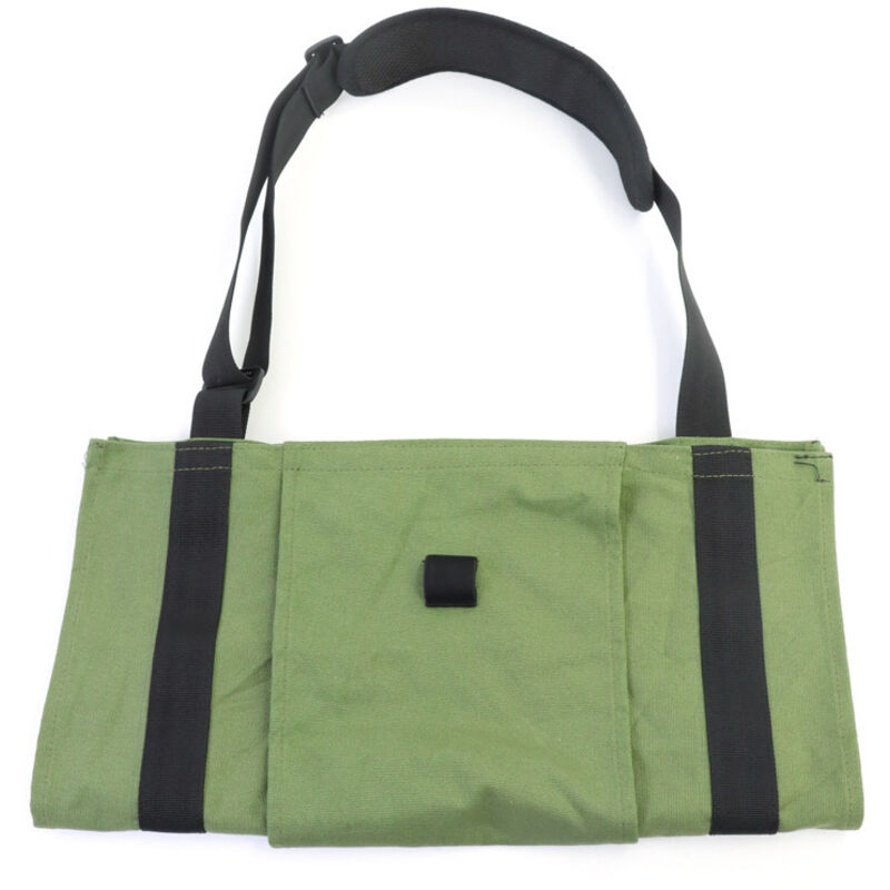 Holzhalter für Brennholz, große Kapazität, ergonomische Aufbewahrungstasche aus Segeltuch, tragbarer Outdoor-Camping-Aufbewahrungsorganisator, grüne