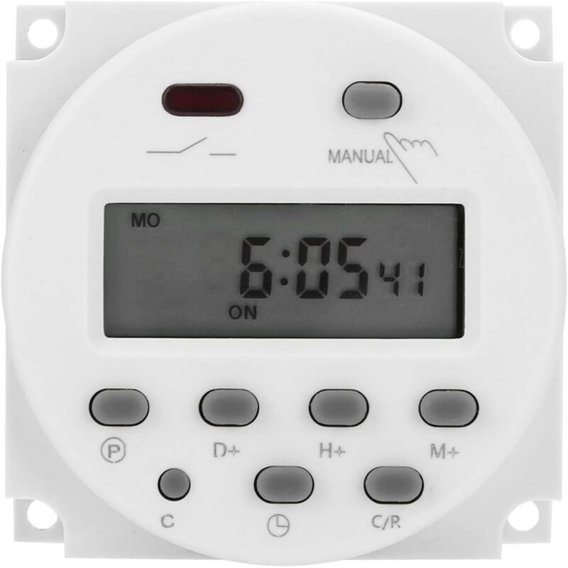 Sollbry - CN101A dc 12V 16A Mini lcd Digital lcd Power Wöchentlich Programmierbare Timer Relais Schalter Digitale Mikrocomputersteuerung Power timer