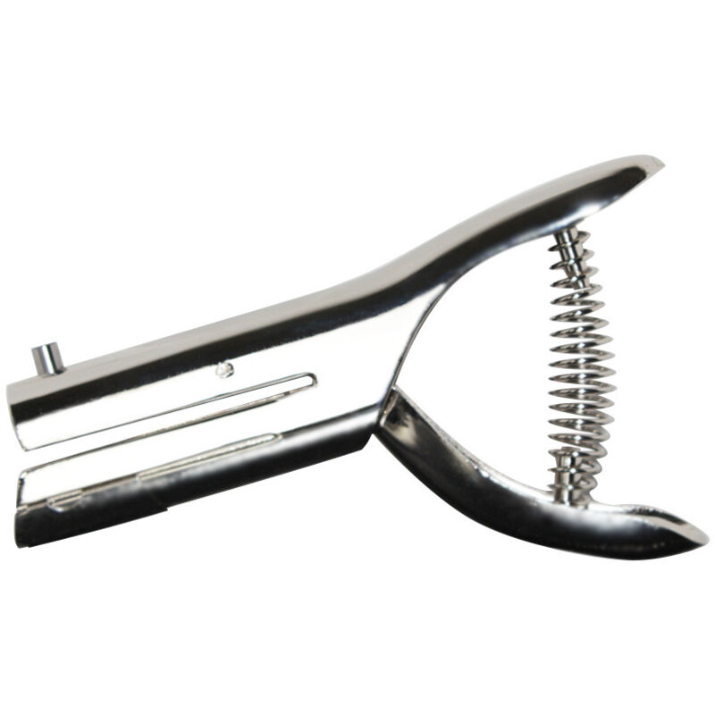 Einzellocher, 6 mm, runder Locher, Handlocher, Papierstanzer, Edelstahl-Papierstanzer für Ausweise, PVC-Ausweise, Fotos - Sollbry