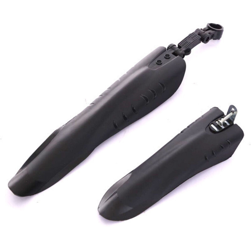 Sollbry - Fahrrad-Kotflügel, universell, vollständig bedeckend, verdickter Verbreiterungs-Kotflügel, für Mountainbike, mtb, Rennrad, Schwarz, 2 Stück