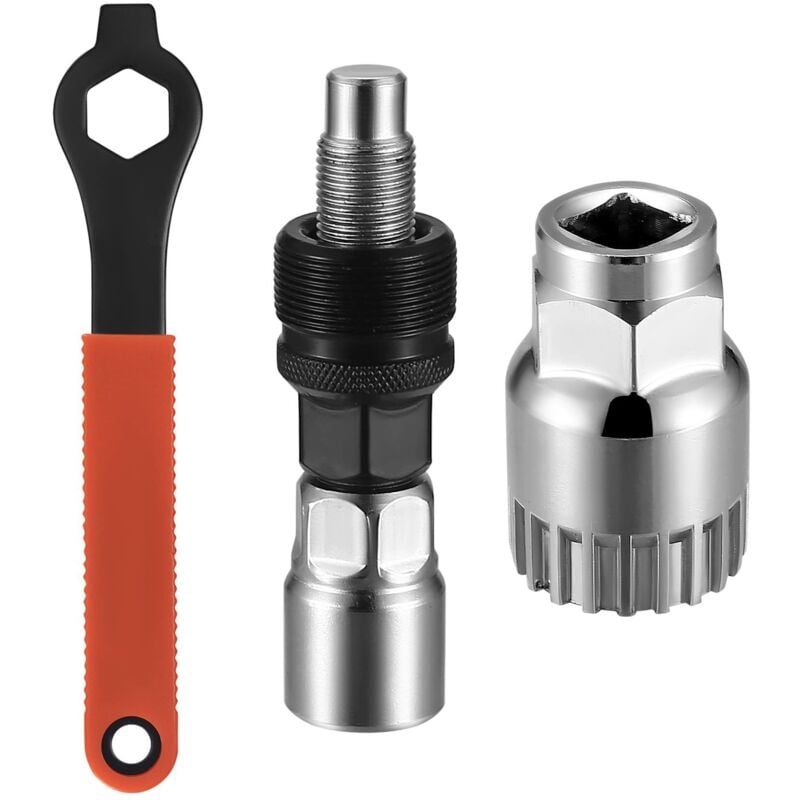 Sollbry - Fahrrad-Kurbelabzieher, Fahrrad-Tretlager-Kurbelabzieher, Fahrrad-Tretlager-Entferner-Reparatursatz, Kurbel-Abzieher-Werkzeug,