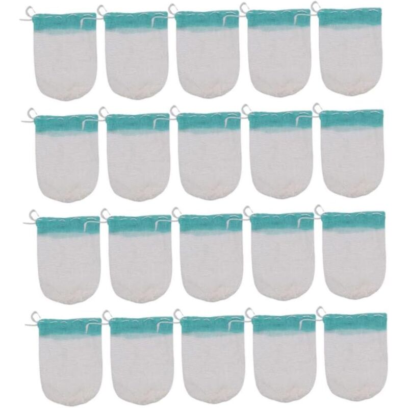 Sollbry - Gasmäntel, Universal-Kerosin-Mantles, Lichtabdeckung, Laterne, Camping, Ersatz-Mantles, Grün, 20 Stück