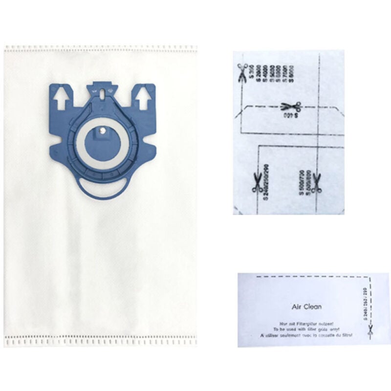 8er-Pack Staubsaugerbeutel kompatibel mit Miele gn, 3D Efficiency gn Complete C3/C2, Classic C1, S400i-S456i, S8, S5, S2, Miele Staubsaugerbeutel mit