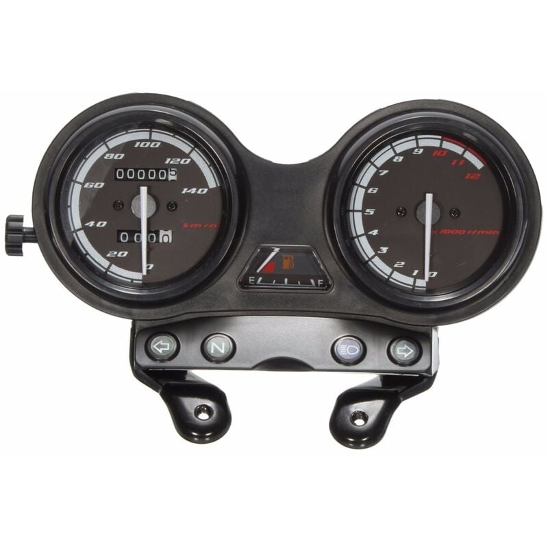 Motorrad-Tachometer, Dual-Kilometerzähler, passend für ybr 125, dc 12 v, Motorrad-Ölanzeige, 12000 U/min, LCD-Kilometerzähler, Motorrad-Tachometer