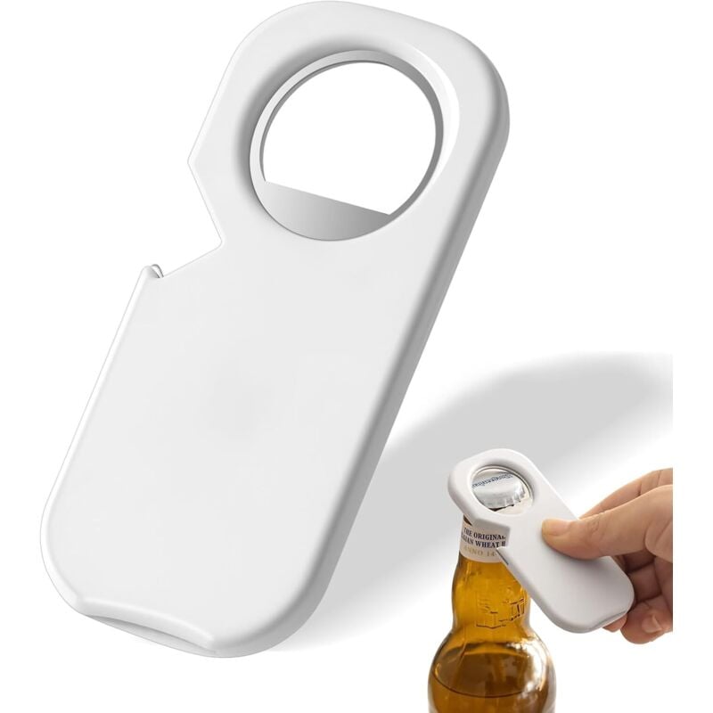 Sollbry - Multifunktionaler Bierflaschenöffner: 3-in-1 magnetischer Flaschenöffner – Flaschenöffner aus Edelstahl – Flaschenöffner für