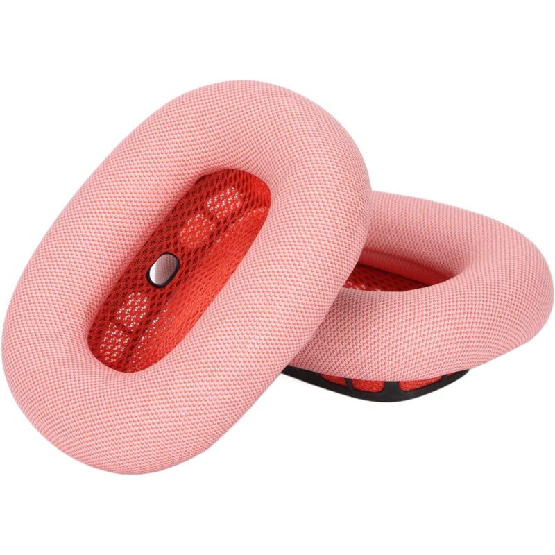 Ohrpolster, 2 Stück, Ersatz-Ohrpolster aus weichem Protein-Leder, Memory-Schaum, Ersatzkissen für Airpod-Kopfhörer (Pink) - Sollbry