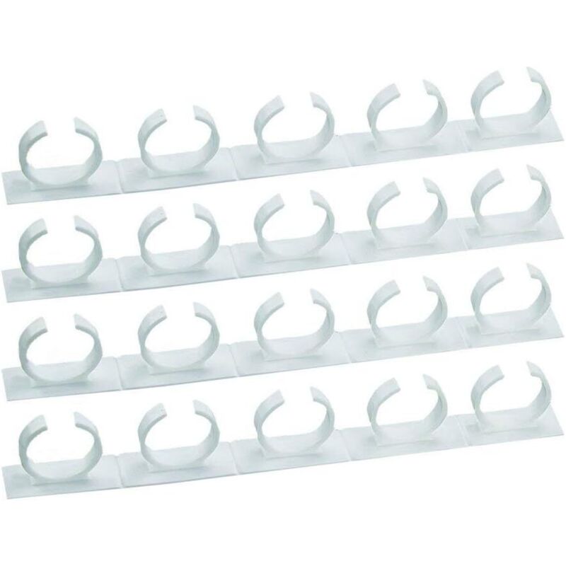 Sollbry - Organizer-Halter, Clip-Organizer für 20 Gewürzgläser – selbstklebende und teilbare Aufbewahrung – nützlich für die Aufbewahrung von