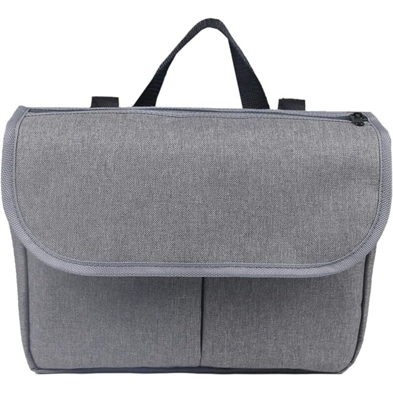 Sollbry Rollstuhl-Seitentaschen, Rollstuhl-Armlehnen-Seiten-Organizer für Elektrorollstühle, Sessel, Grau