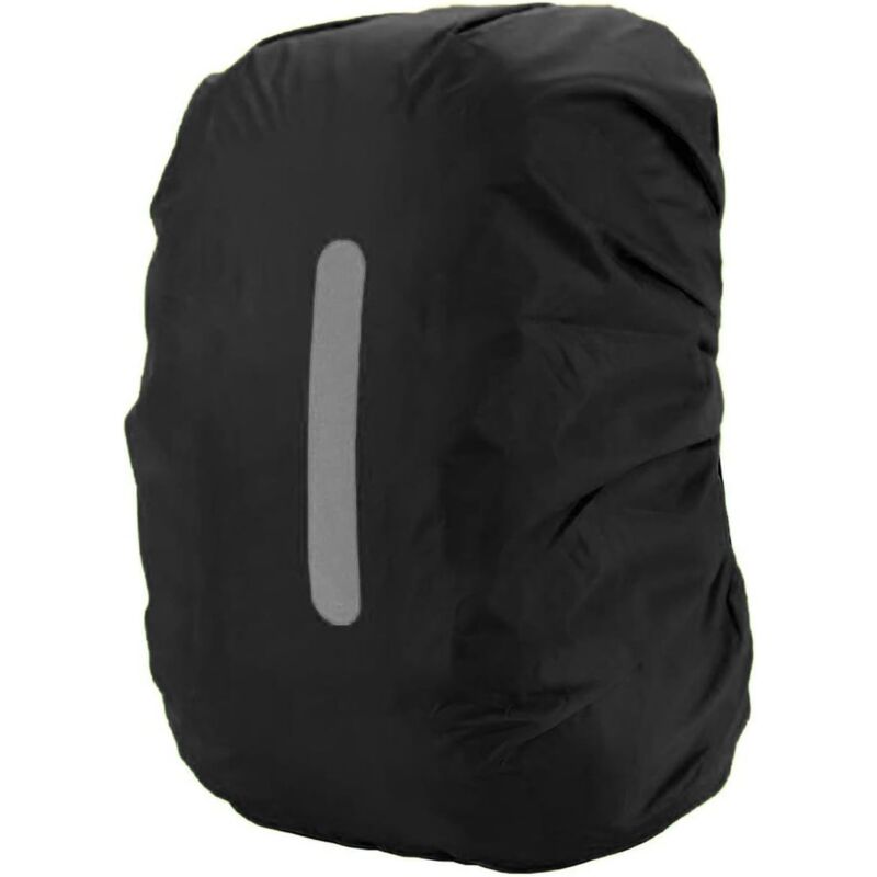 Sollbry Rucksack-Regenschutz mit reflektierenden Streifen, 30 l–40 l, wasserdichter Rucksack-Regenschutz, Schultasche für Wandern, Camping, Reisen,