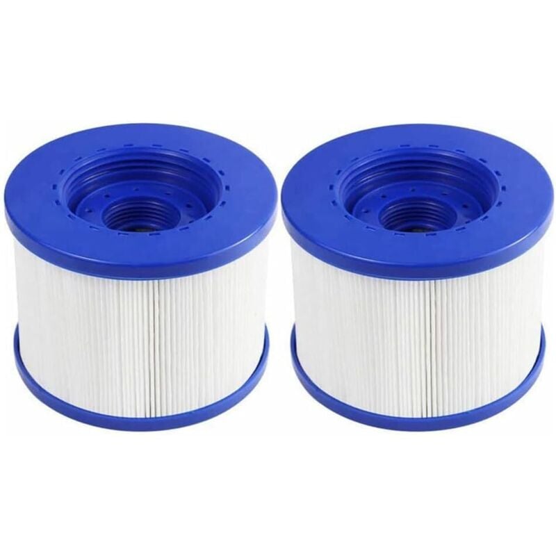 Sollbry - Set mit 2 einschraubbaren Spa-Filterkartuschen, Schraubfilter für aufblasbares Spa, 60 mm Schraubgewinde, Ersatzfilterkartusche für Cozy