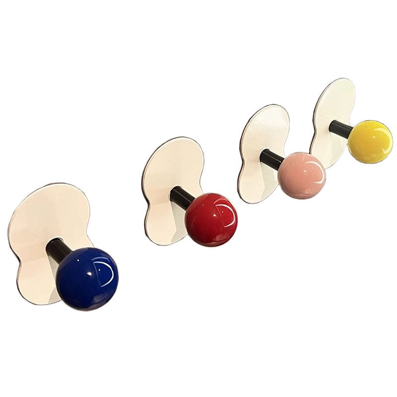 Sollbry - Set mit 4 selbstklebenden Wandhaken, selbstklebende Wandhaken, robust, ohne Nägel, zum Aufkleben an der Wand für Badezimmer und Badezimmer