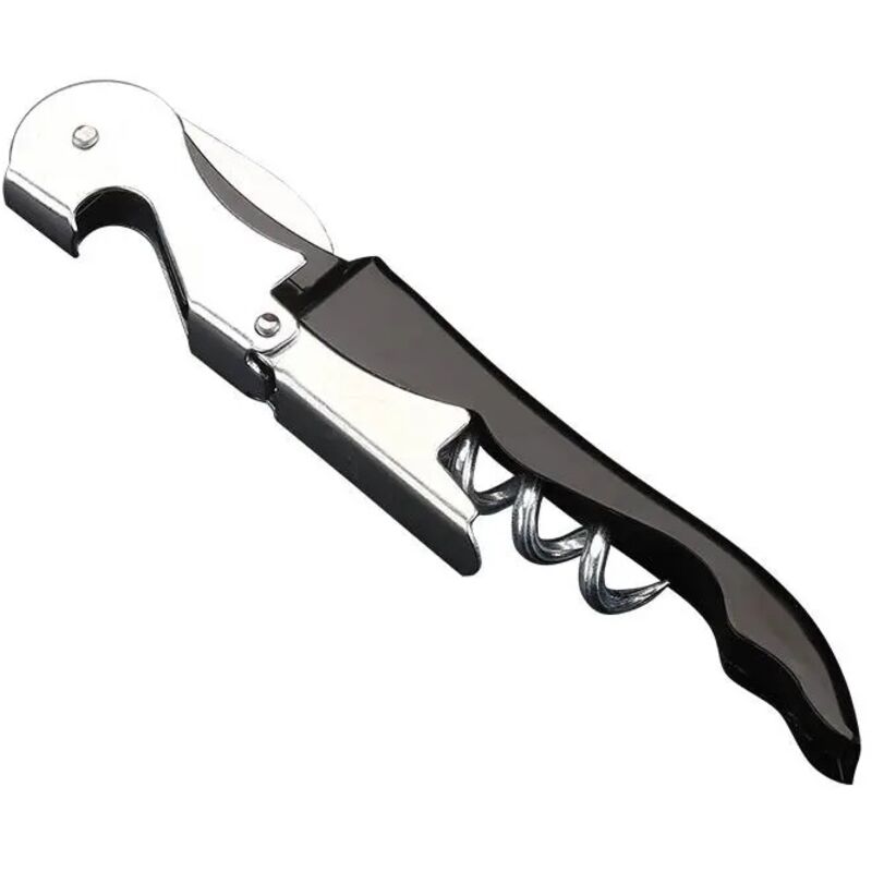 Sollbry Stück 3-in-1 Korkenzieher, Flaschenöffner, Bieröffner, Flaschenöffner, Sommelier-Flasche (schwarz)