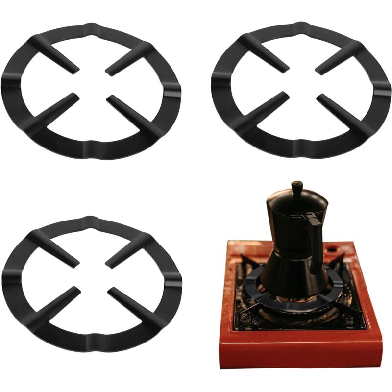 Stück Gasreduzierer, Gas-Unterstützung, Moka-Topf-Unterstützung, Universal-Herd-Unterstützung, Gas-Reduzierer, Wok-Unterstützung, Gasring-Reduzierer