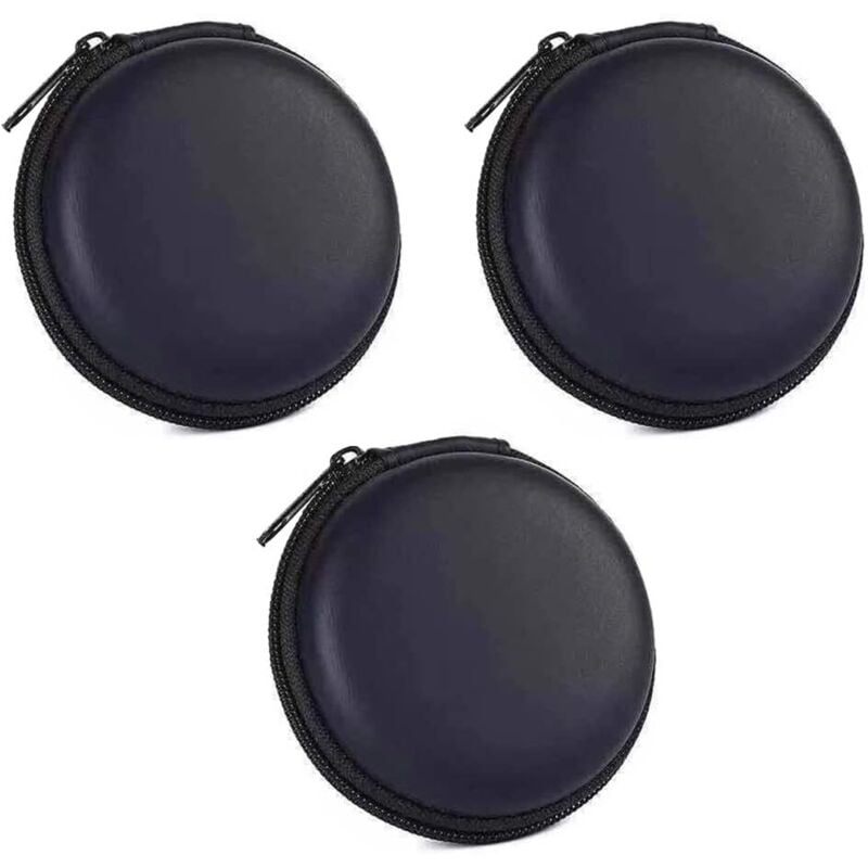 Sollbry - Stück harte Kopfhörer-Hülle für Mini-Ohrhörer, kleine Hülle, stoßfeste Schutzbox für Kopfhörer, Datenkabel, Schlüssel, Speicherkarte und