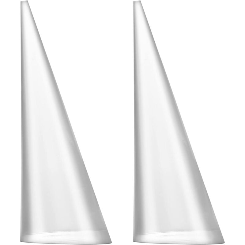 Sollbry - Stück Ringhalter aus Acryl, Ringhalter, Schmuckständer, Eheringständer, konischer Ständer, Einzelfinger-Schmuckringe für Eheringe,