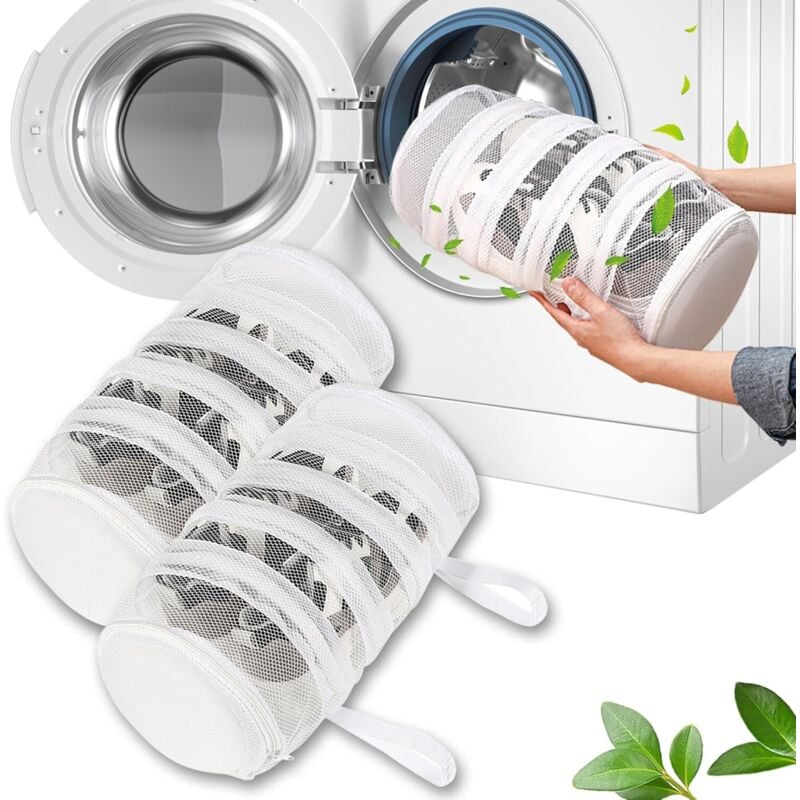 Sollbry - Stück Schuhwaschbeutel, wiederverwendbar mit Schuhwaschnetz, Maschinenwaschbeutel für Schuhe, schützen Sie Ihre Schuhe vor Beschädigung,