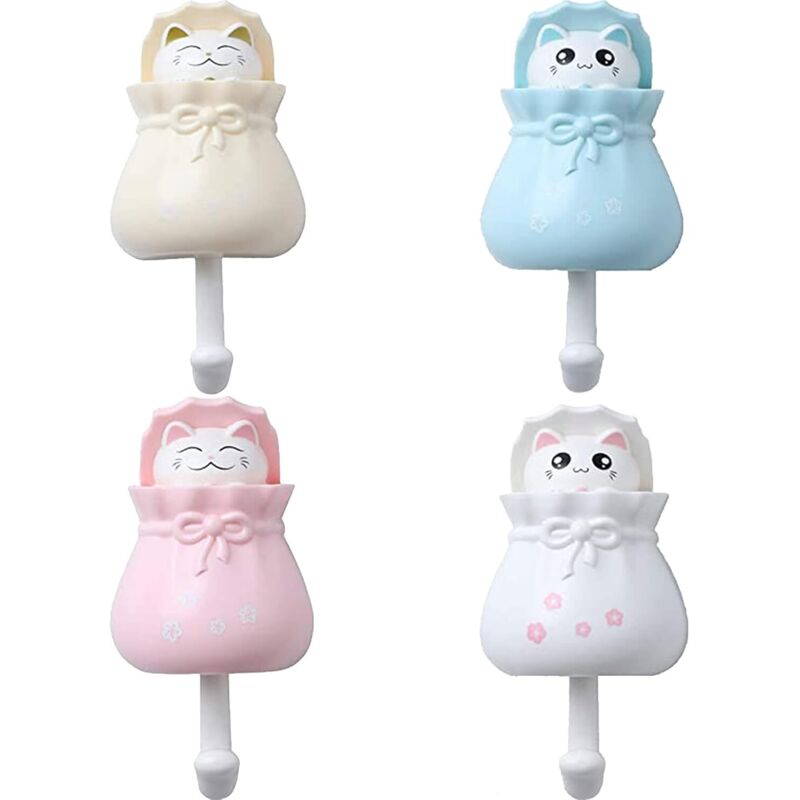 Sollbry - Stück Tier-Wandhaken, Kinder-Klebehaken, Kinder-Handtuchhaken, dekorative Kinder-Klebehaken für Mantel, Handtuch, Schlüssel, Taschen, Hüte