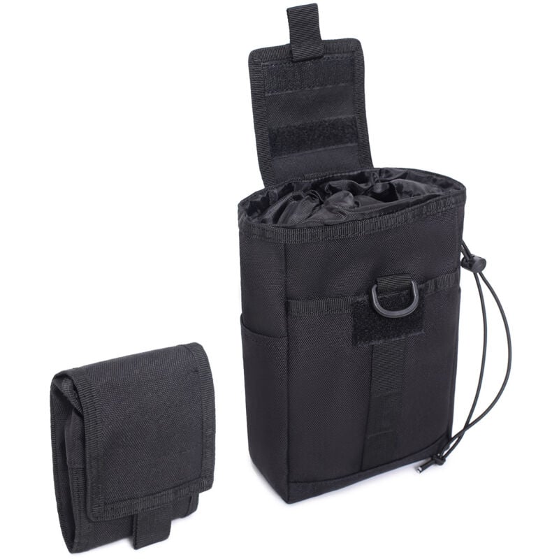Sollbry - Taktische Dump-Tasche mit Kordelzug für taktische Gürtelweste, Rucksack, faltbare Utility-Tasche