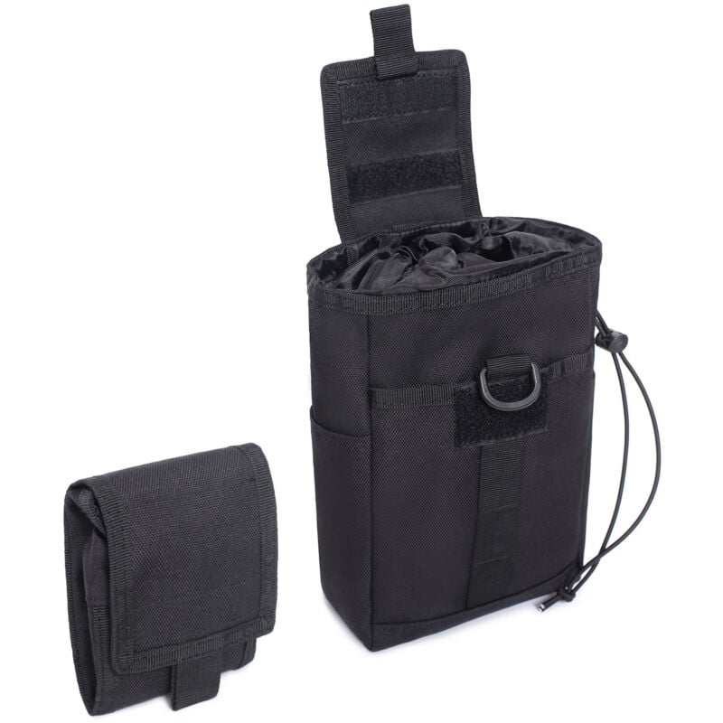 Sollbry - Taktische Dump-Tasche mit Kordelzug für taktische Gürtelweste, Rucksack, faltbare Utility-Tasche