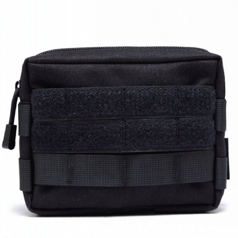 Taktische Molle-Tasche, EDC-Tasche, multifunktionale Militär-Gürteltasche für Wandern, Reisen, Outdoor-Sport (schwarz) - Sollbry
