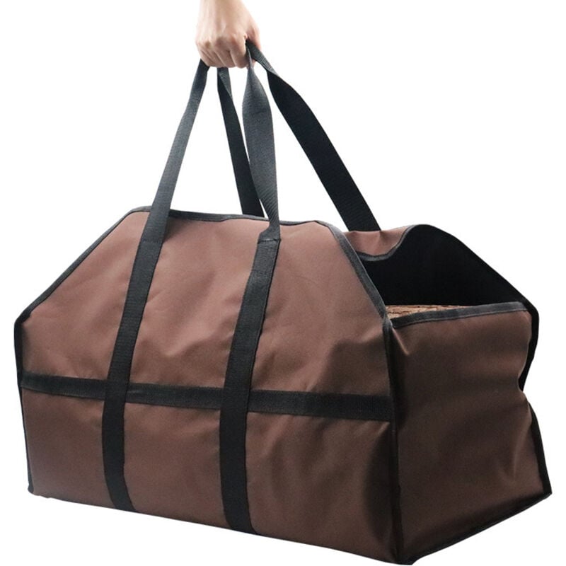 Tragetasche für Brennholz, extra groß, langlebig, ideal für Kamine, Holzöfen, Holzscheite, Camping, Landschaftsbau (61 x 30,5 x 25,4 cm) - Sollbry