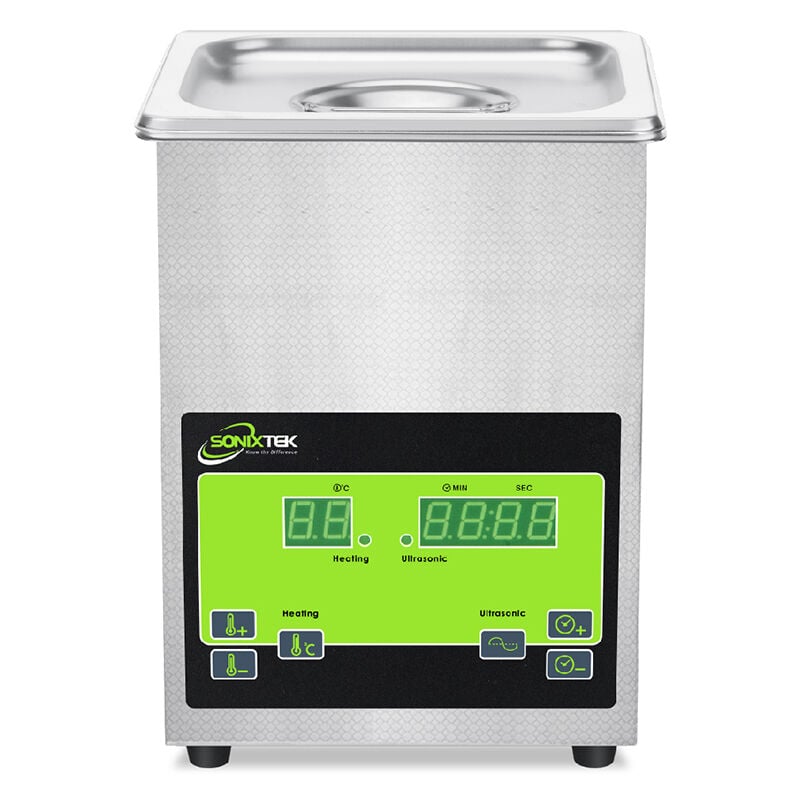 Digitaler Ultraschallreiniger 2L Professionelle Ultraschallreinigung 60W für Schmuck, Brillen, Uhren, Münzen, Zahnersatz und Werkzeuge mit 100W