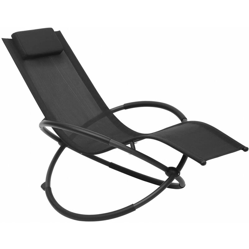 Sonnenliege Gartenliege für Garten und Terrasse Farbauswahl schwarz - Woltu