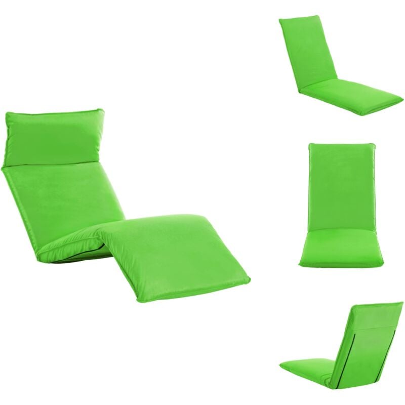 Vidaxl - Sonnenliege Klappbar Oxford-Gewebe Grün - Sonnenliege - Gartenliege - Oxford-Gewebe - Faltbares Möbelstück - Lounge Chair