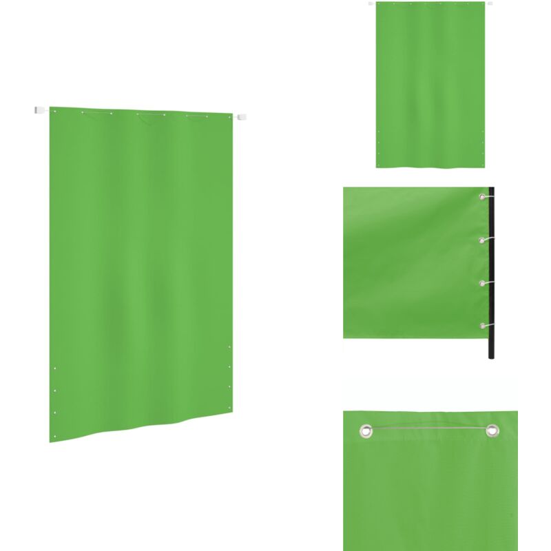 Vidaxl - Balkon-Sichtschutz Hellgrün 160x240 cm Oxford-Gewebe - Balkon Sichtschutz - Oxford Gewebe - Wasserdicht - uv Schutz - Sonnenschutz