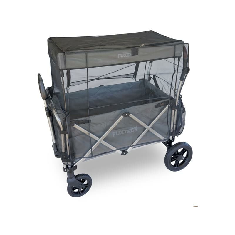 FUXTEC Sonnenschutz Fliegennetz Fliegengitter Moskitonetz Mückenschutz für Bollerwagen CTL900