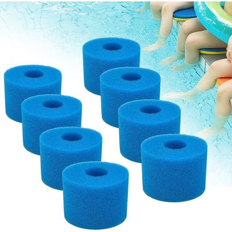 Spa-Filterschwamm vom Typ S1 für Intex Pure Spa-Modelle, Schwammfilter für Spa-Filter, Schaumstofffilter (Haimianol-8)