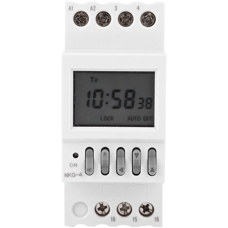 Spacnana Kompakt-Zeitschaltuhr AC220V 3A: Zeitfenstersteuerung für Schul- oder Fabrikglocke