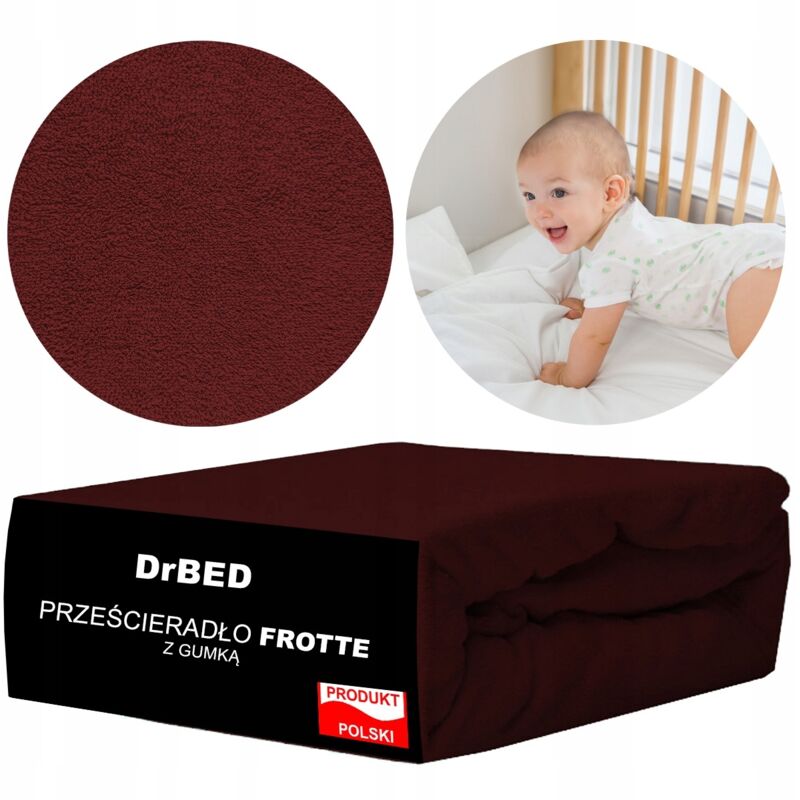 Spannbettlaken für Babybett 120x60 Frottee PERFECT FIT Polish