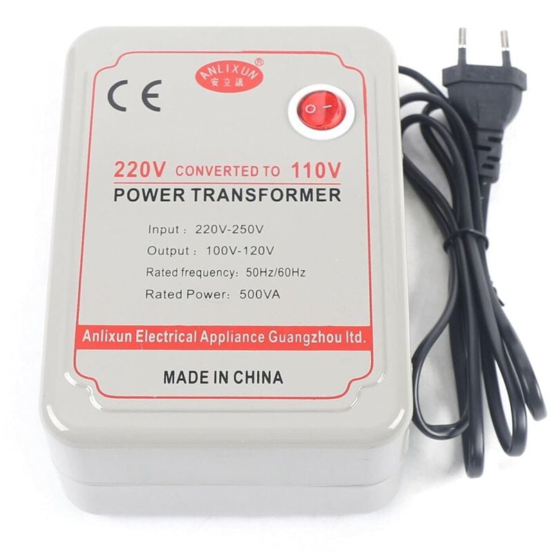 Senderpick - Spannungswandler 220-250 v zu 100-120 v - Für elektrische Geräte - Mit einer Spannung von 220-250 v (500 w)