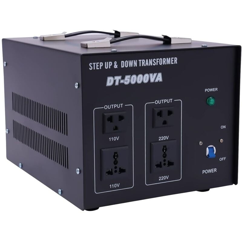 Spannungswandler Transformator, 110V⇋220V 5000W Kurzschlussschutz Converter Konverter Reiseadapter Voltage Wandler für Allen Elektronischen und