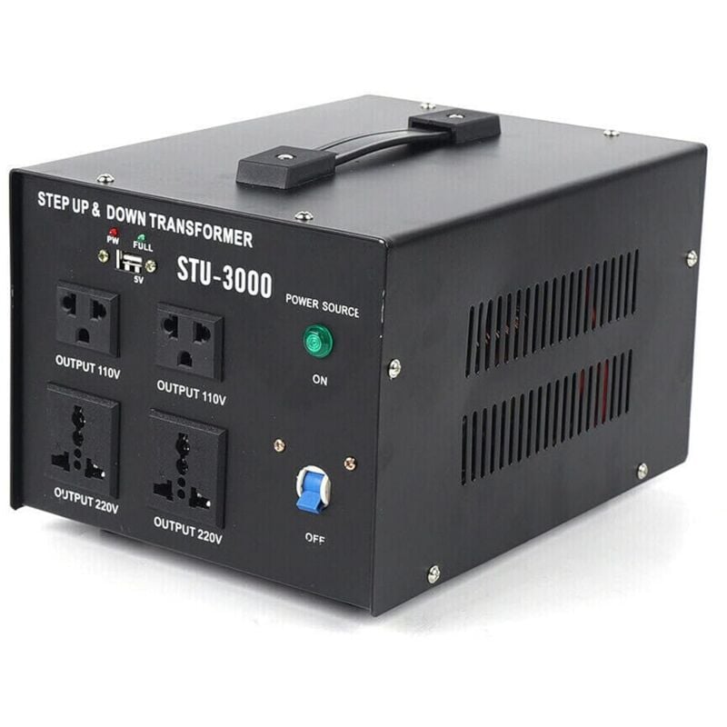 Gojoy - Spannungswandler Transformator 110V⇋220V Voltage Converter Konverter 3000W Step Up Down Converter