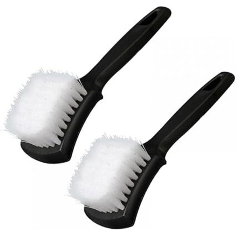 Spazzola per il lavaggio degli pneumatici dell'auto KZQ spazzola per la pulizia dei cerchi dell'auto con setole morbide per la pulizia degli